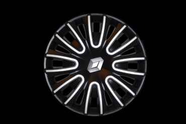 Radzierblende mit Renault Logo (schwarz-grau)