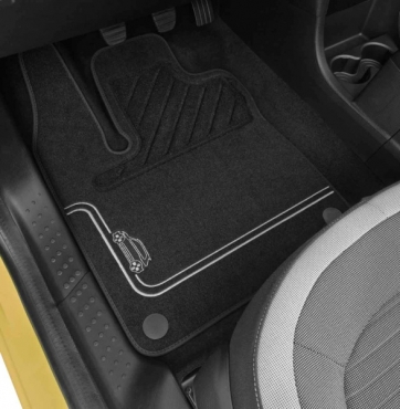 Renault Twingo 3 Teppich-Set "Premium" (Borte grau)