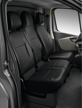 Renault Trafic 3 Sitzbezug "Super Aquila" Fahrersitz und Beifahrerbank. Mobiles Büro
